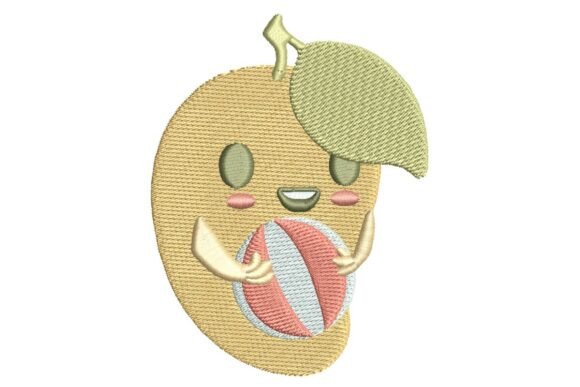 Cute Mango with Beach Ball Embroidery Design Review