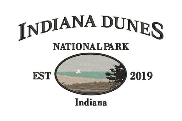 Indiana Dunes National Park Embroidery