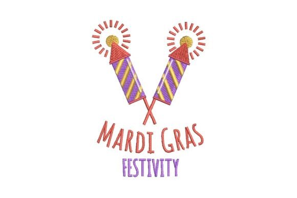 Mardi Gras Fireworks Festivity Embroidery Design Review