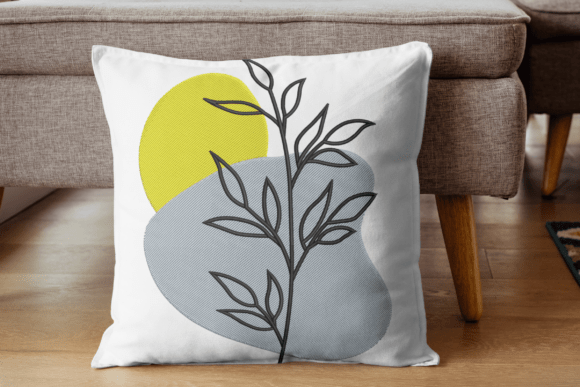 Modern Abstract Leaf Branch Embroidery Review