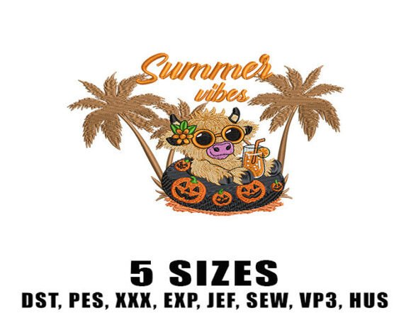 Pumpkin Cow Vibes Embroidery Design Review
