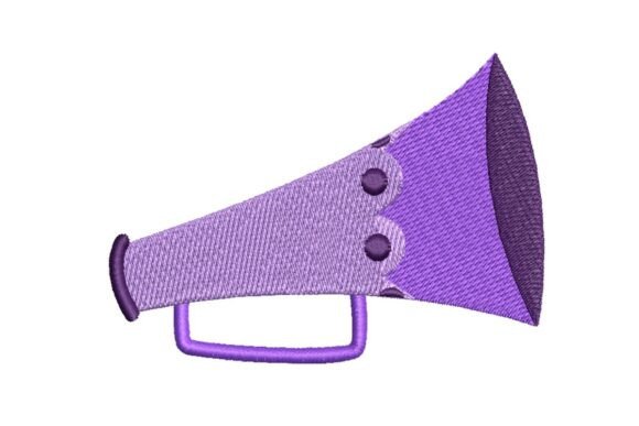Purple Megaphone Embroidery Design Review