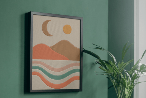 Sunset Moon Wave Embroidery Art: A Designer's Real-World Review