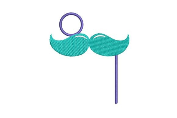 Whimsical Moustache on a Stick Embroidery Design Review